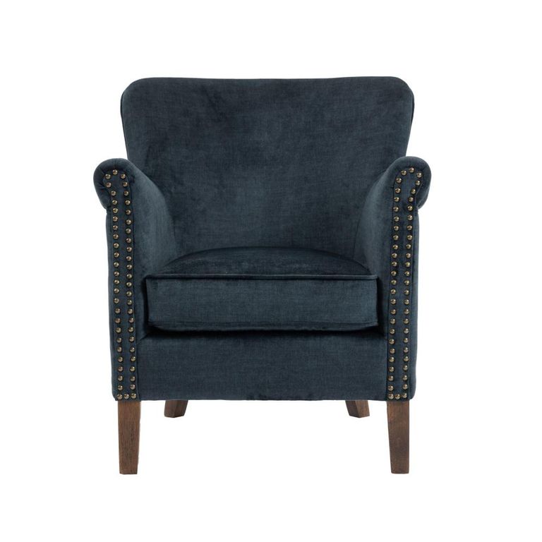 Harlow Accent Armchair - Deep Ocean - Fabric