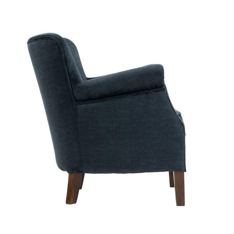 Harlow Accent Armchair - Deep Ocean - Fabric