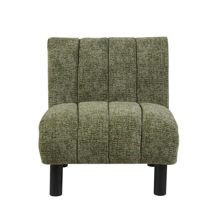 Lily Accent Armless Chair - Green - Fabric
