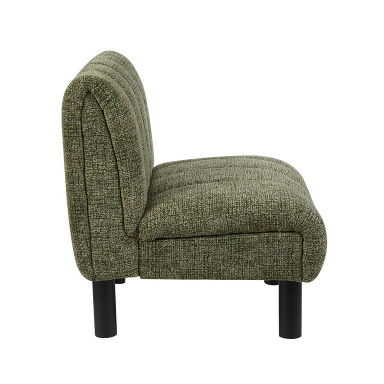 Lily Accent Armless Chair - Green - Fabric
