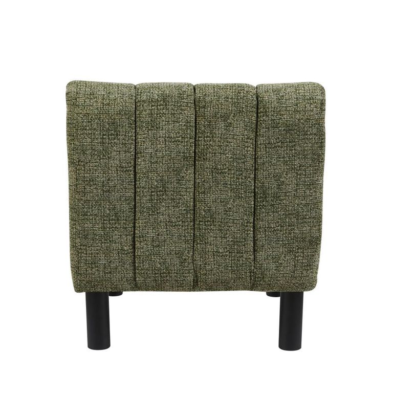Lily Accent Armless Chair - Green - Fabric