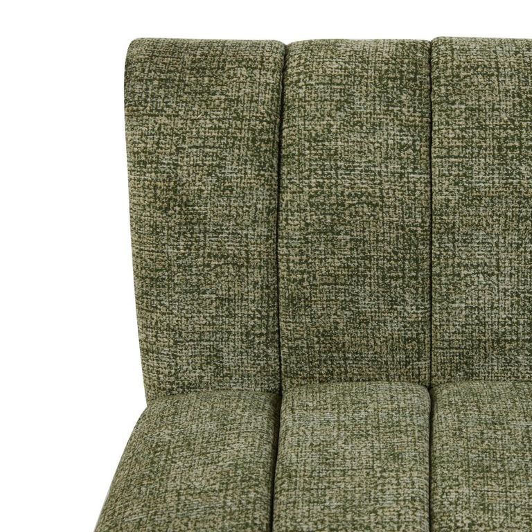 Lily Accent Armless Chair - Green - Fabric