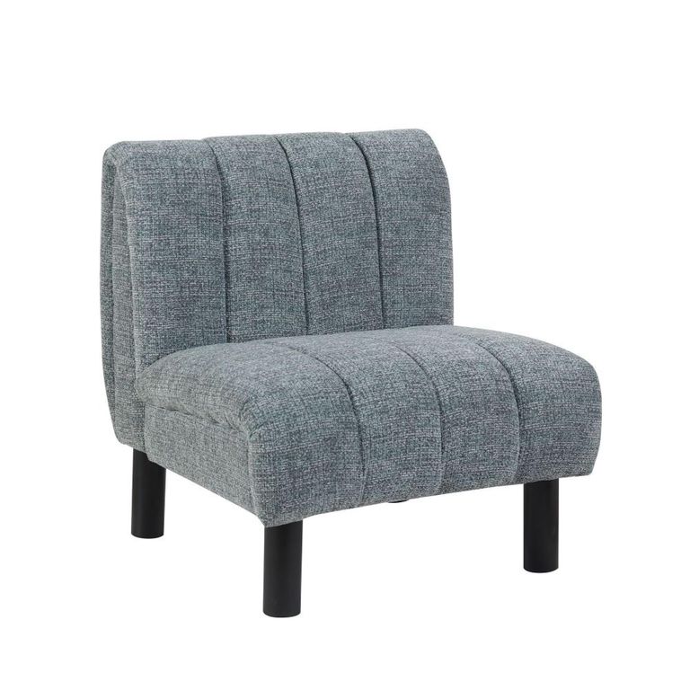 Lily Accent Armless Chair - Grey - Fabric