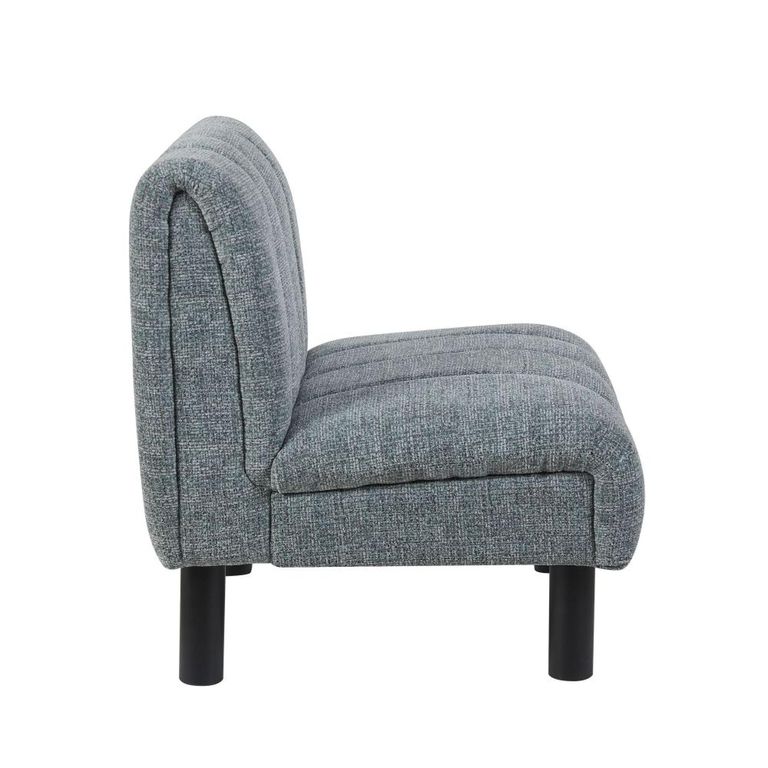 Lily Accent Armless Chair - Grey - Fabric