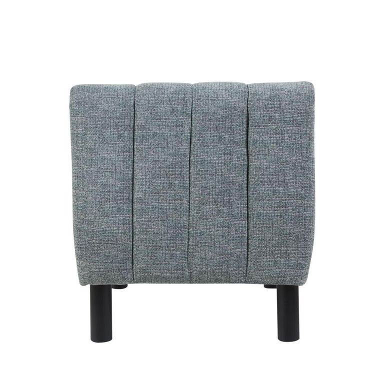 Lily Accent Armless Chair - Grey - Fabric