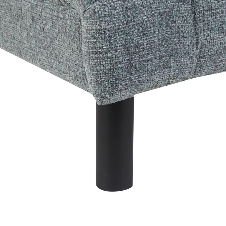 Lily Accent Armless Chair - Grey - Fabric