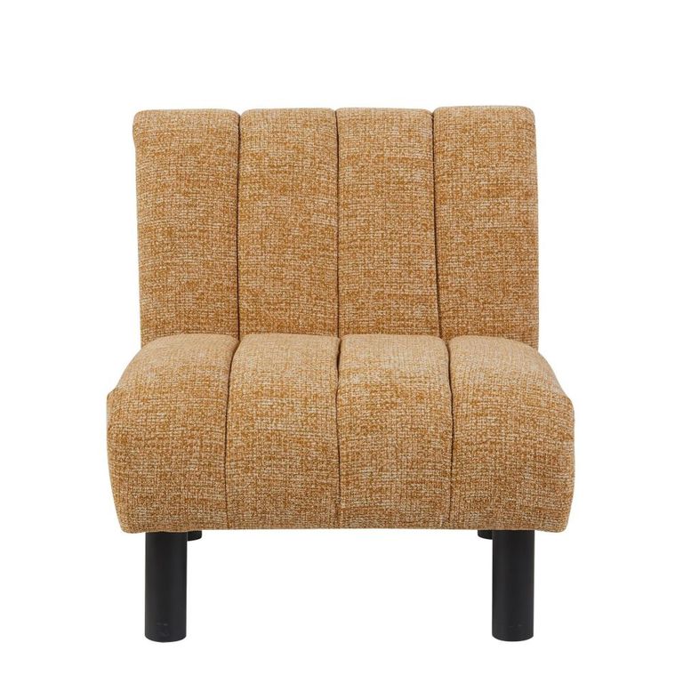 Lily Accent Armless Chair - Mustard - Fabric
