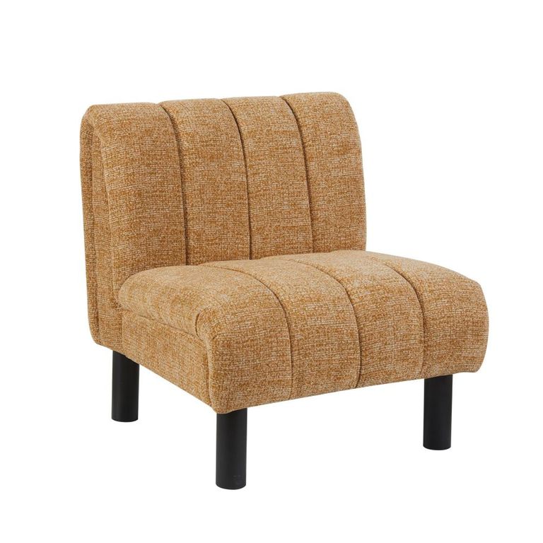 Lily Accent Armless Chair - Mustard - Fabric