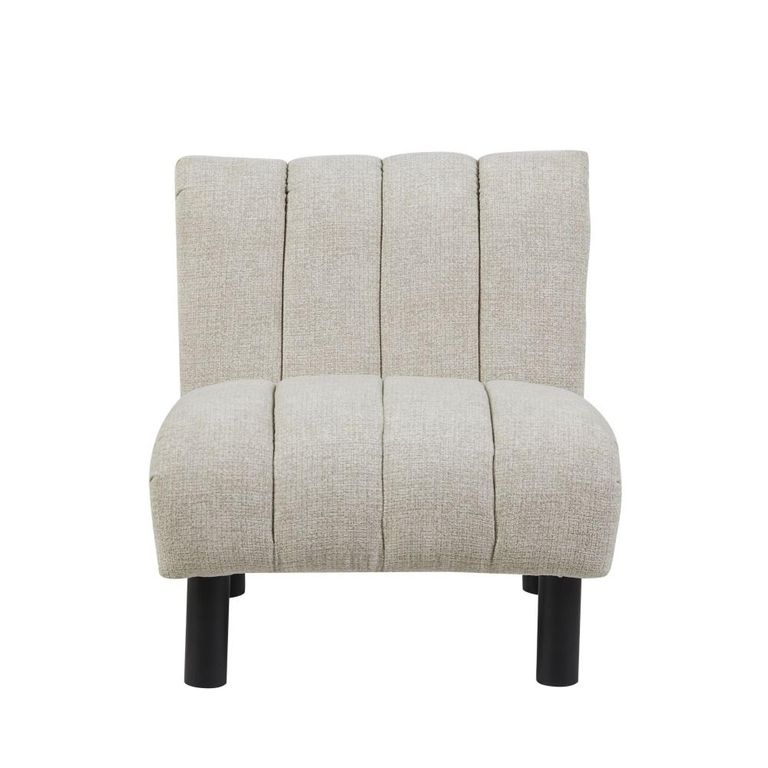 Lily Accent Armless Chair - Oatmeal - Fabric