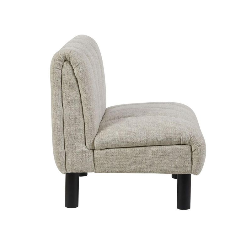 Lily Accent Armless Chair - Oatmeal - Fabric