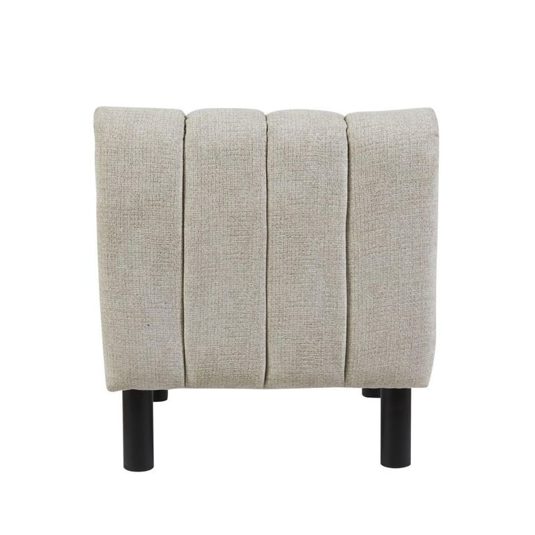 Lily Accent Armless Chair - Oatmeal - Fabric