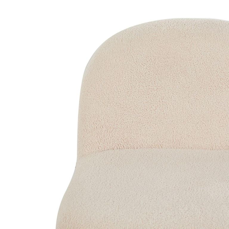 Maisie Accent Armless Chair - Beige - Fabric