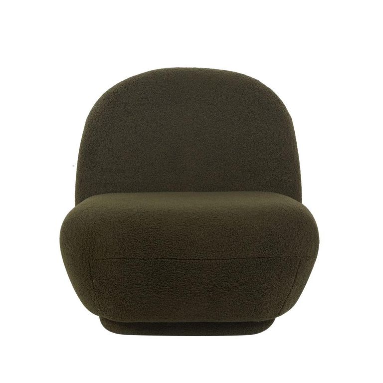 Maisie Accent Armless Chair - Green - Fabric