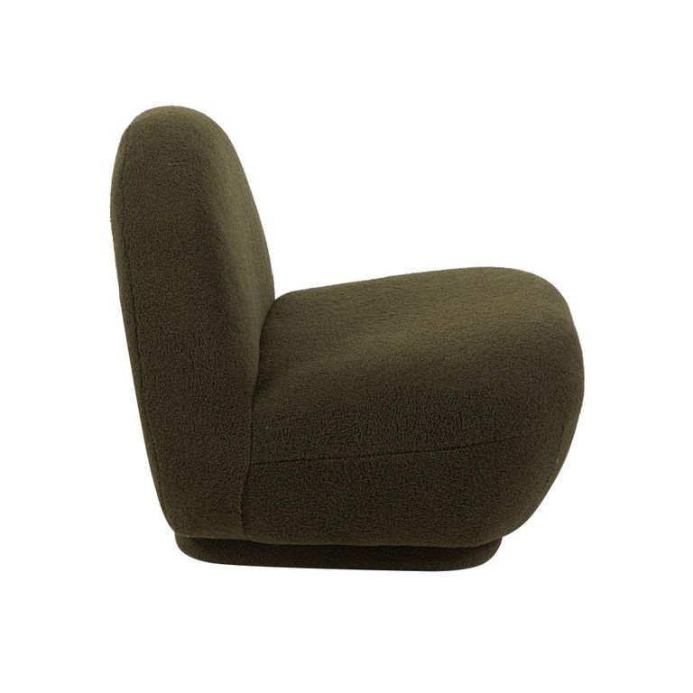 Maisie Accent Armless Chair - Green - Fabric