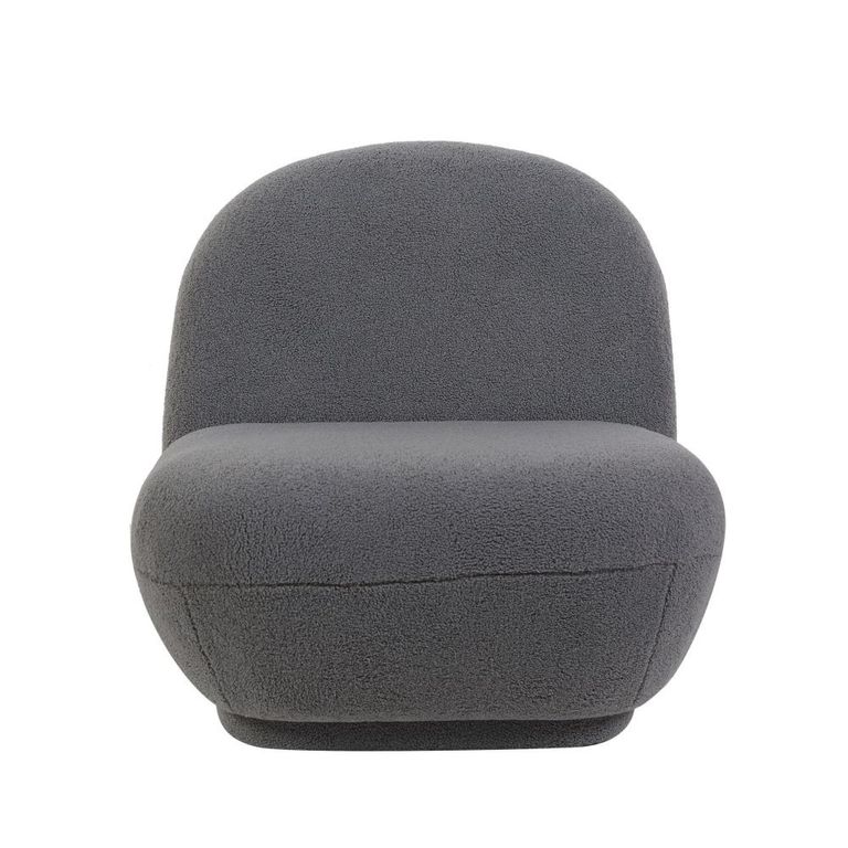 Maisie Accent Armless Chair - Grey - Fabric