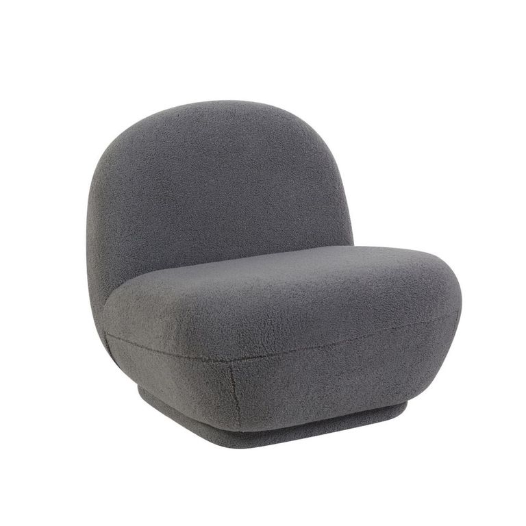 Maisie Accent Armless Chair - Grey - Fabric