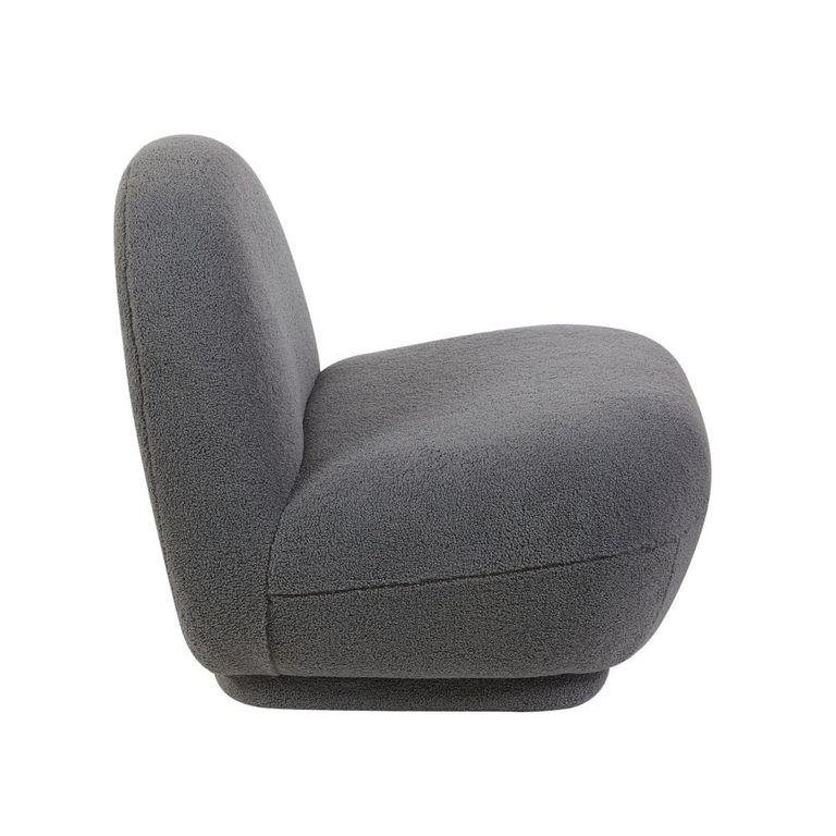 Maisie Accent Armless Chair - Grey - Fabric