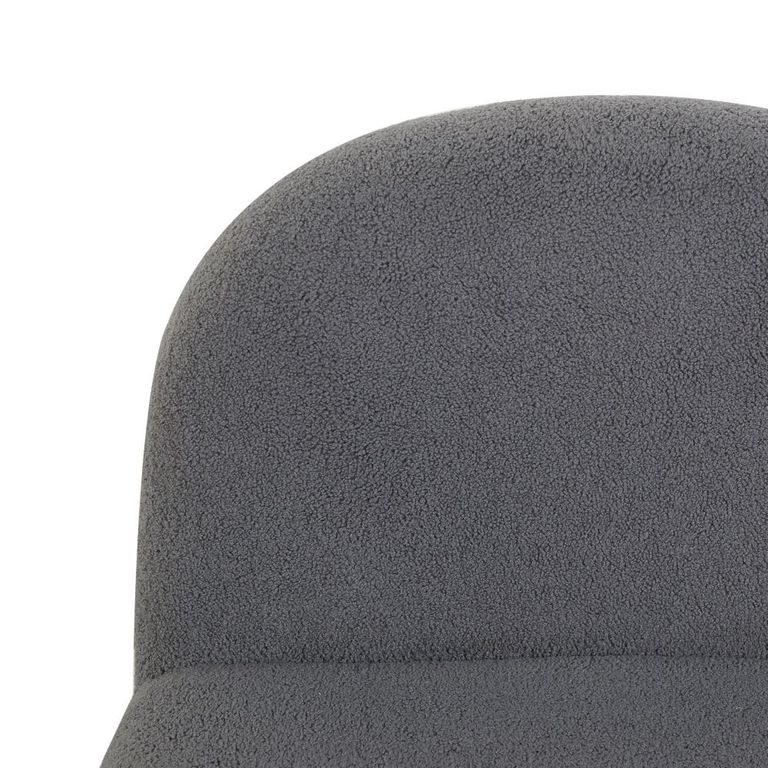 Maisie Accent Armless Chair - Grey - Fabric