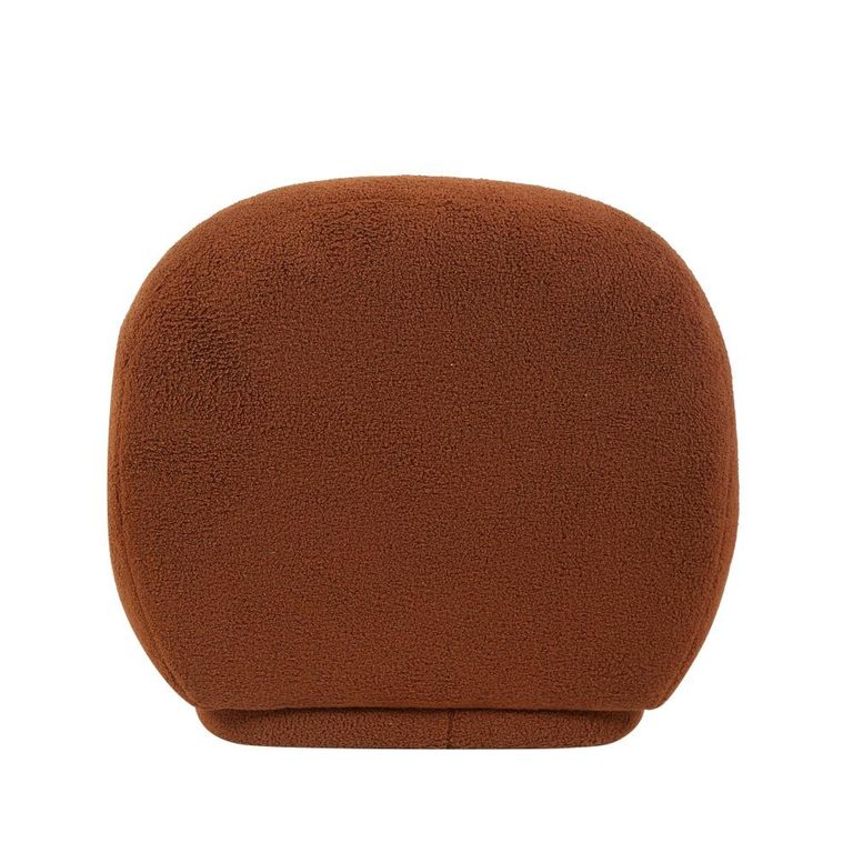 Maisie Accent Armless Chair - Rust Orange - Fabric