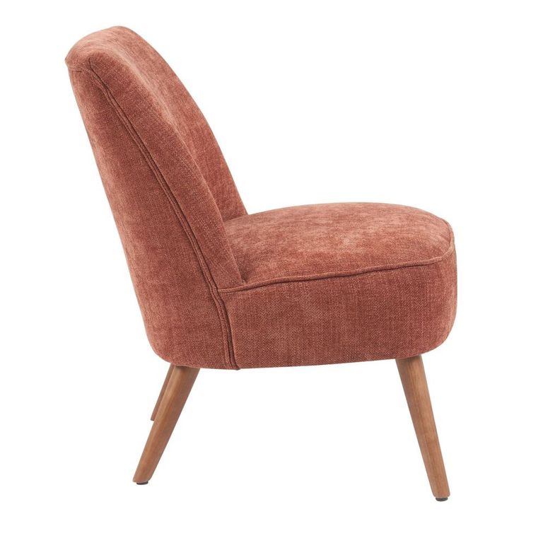 Reagan Accent Armless Chair - Copper - Fabric and Wood