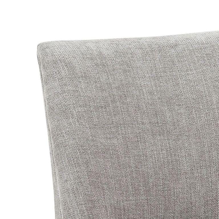 Reagan Accent Armless Chair - Grey - Fabric and Wood