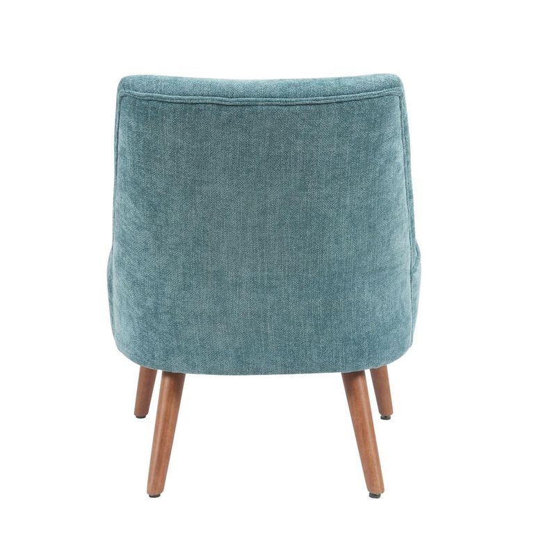 Reagan Accent Armless Chair - Teal - Fabric and Wood
