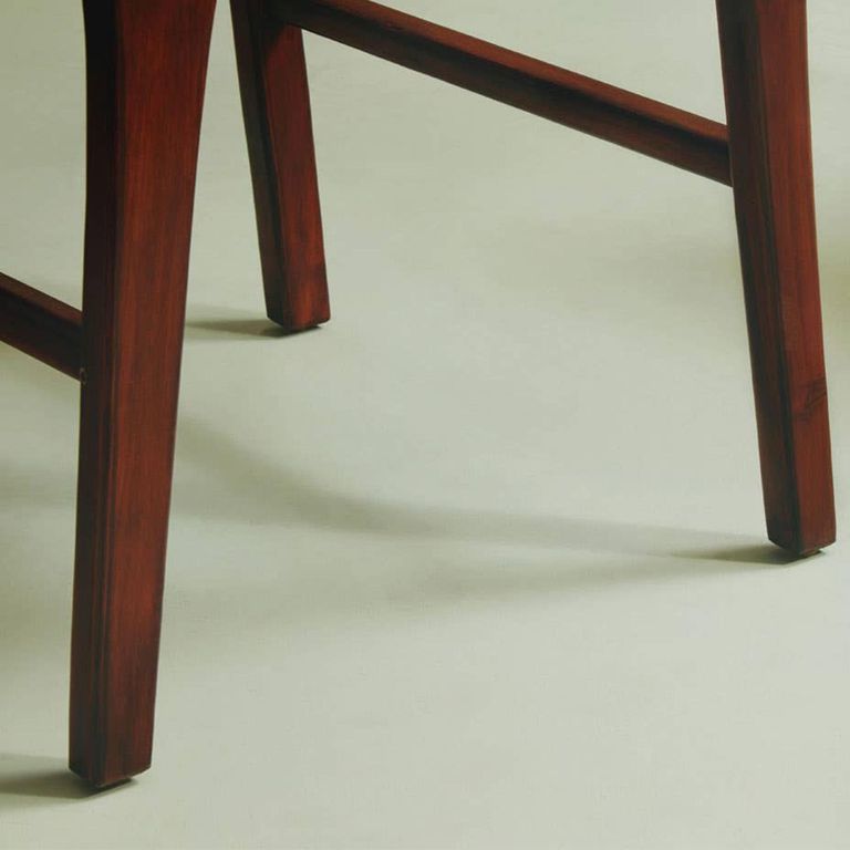 Inca Chair - Antique Brown Leather with Teak Wood