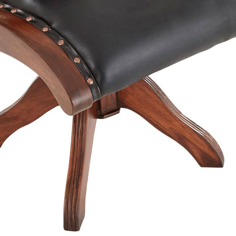 Inca Chair - Swivel - Black Leather