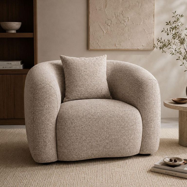 Luxandra Lounge Chair - Sand - Fabric
