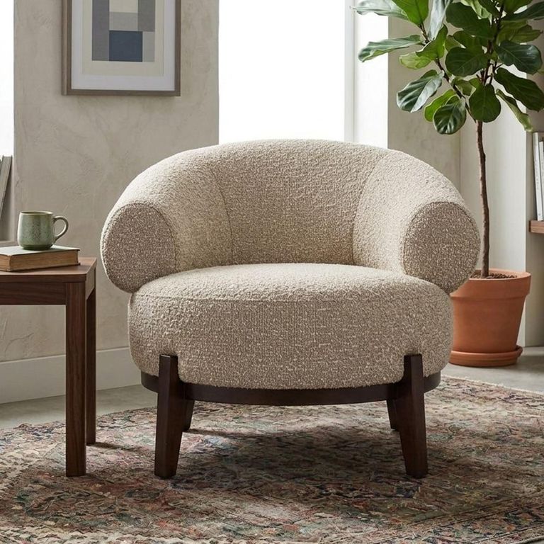 Montana Lounge Chair - Chunky - Natural - Fabric and Wood