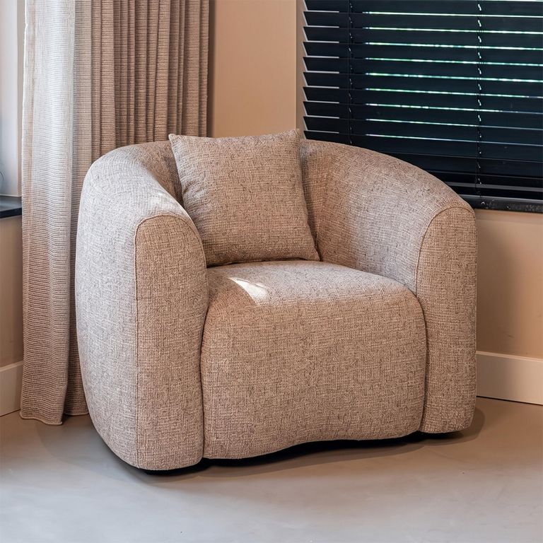 Luxandra Lounge Chair - Sand - Fabric