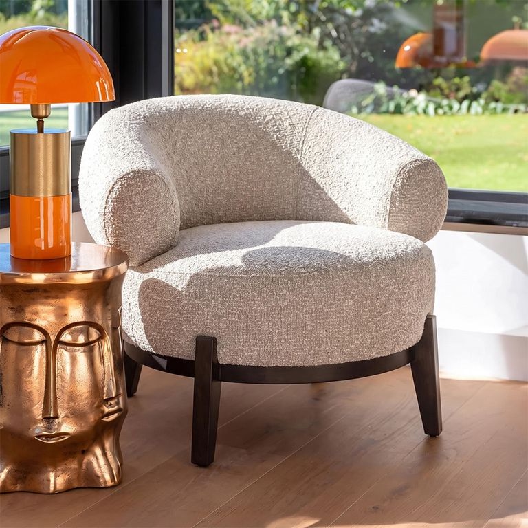Montana Lounge Chair - Chunky - Natural - Fabric and Wood