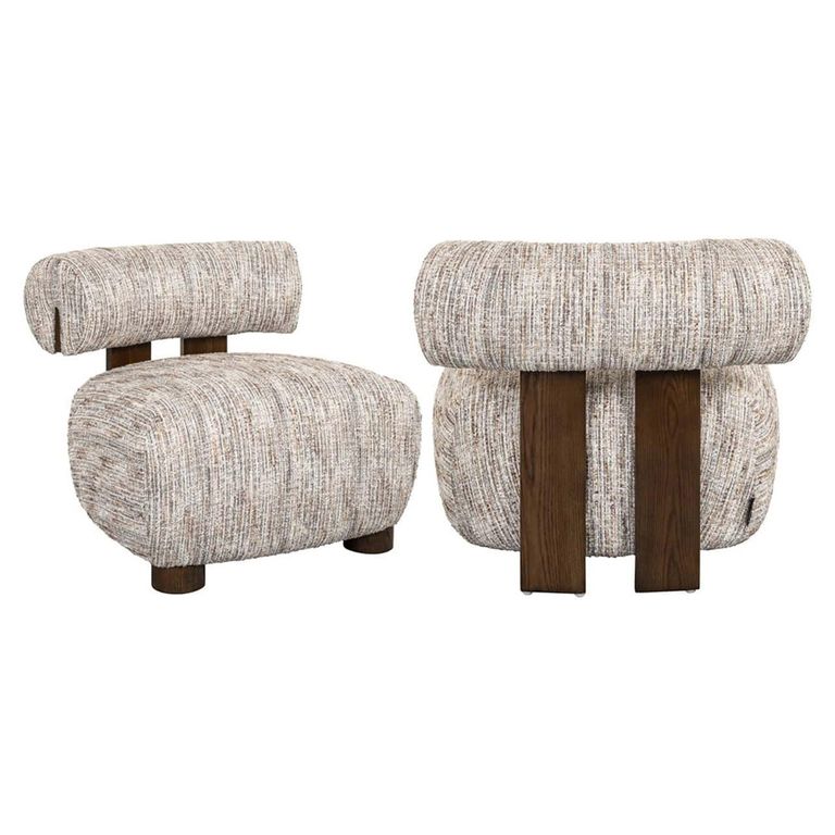 Arabella Beige Fabric Accent Chair