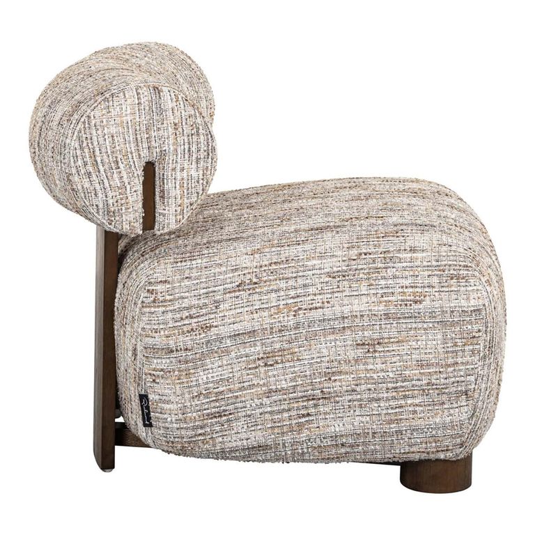 Arabella Beige Fabric Accent Chair
