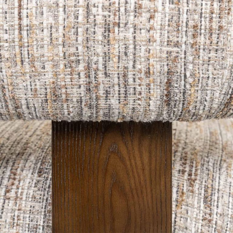 Arabella Beige Fabric Accent Chair