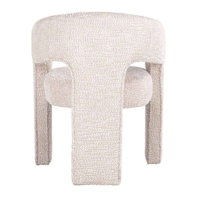 Belle Cream Fabric Accent Chair