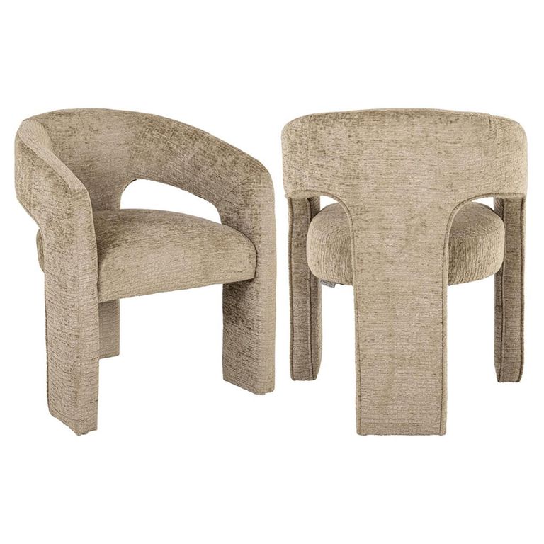 Belle Desert Fabric Accent Chair