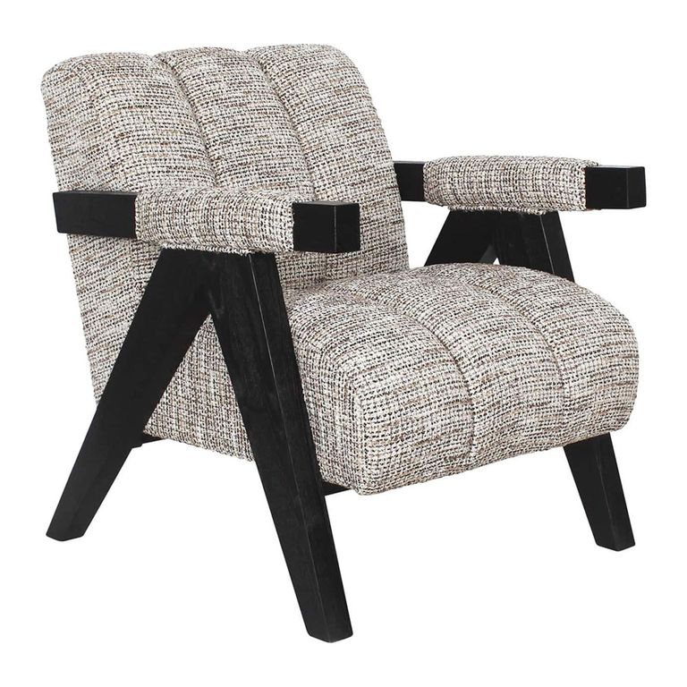 Clover Natural Fabric Accent Chair