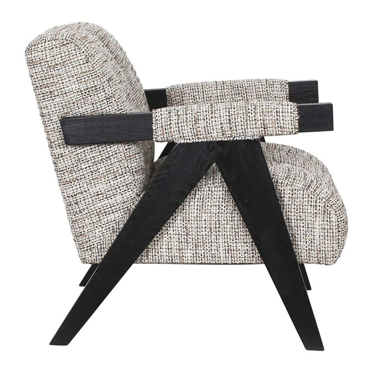 Clover Natural Fabric Accent Chair