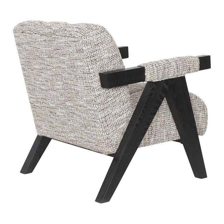 Clover Natural Fabric Accent Chair