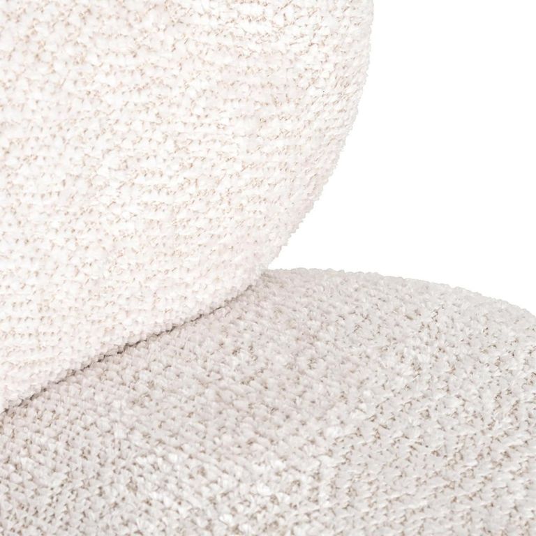 Jace Cream Fabric and Gold Accent Chair