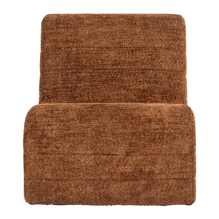 Kelly Cinnamon Fabric Lounge Chair