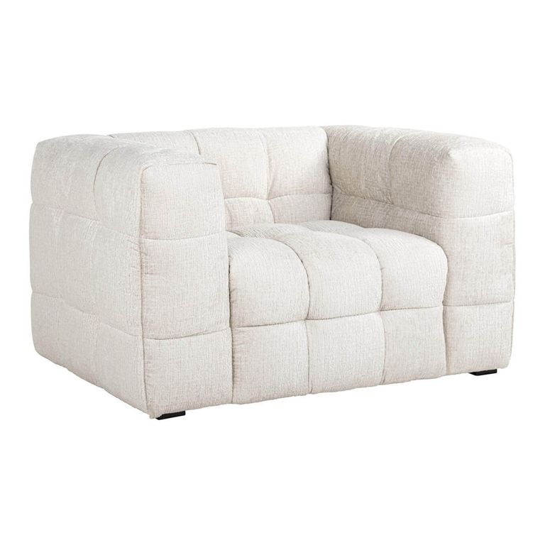 Merrol Cream Fabric Accent Chair