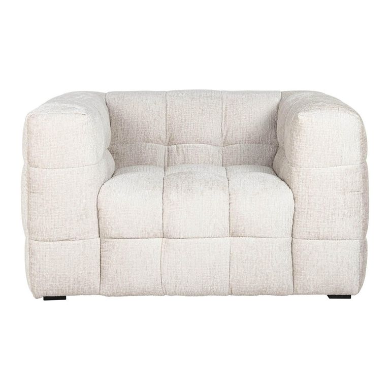 Merrol Cream Fabric Accent Chair