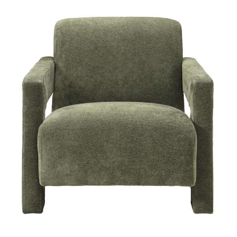 Apex Accent Armchair - Soft Weave Olive Green - Fabric