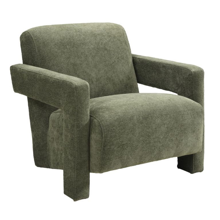 Apex Accent Armchair - Soft Weave Olive Green - Fabric