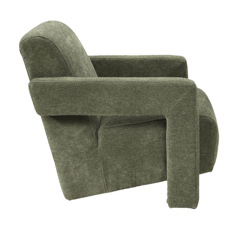 Apex Accent Armchair - Soft Weave Olive Green - Fabric