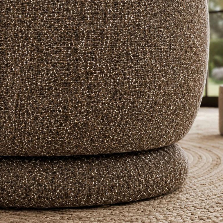 Orla Swivel Accent Chair - Hazelnut Chenille - Fabric