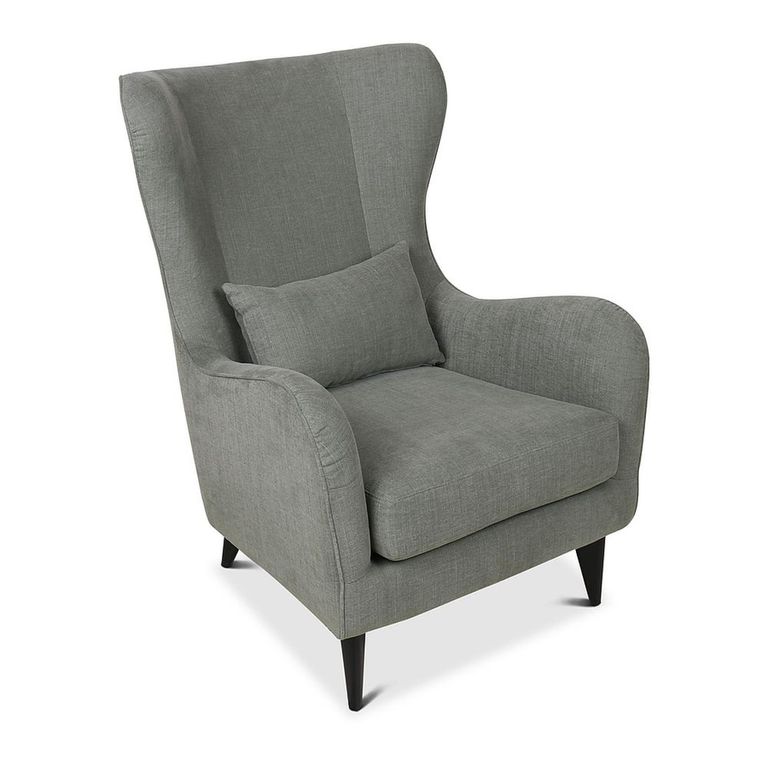Oxford Accent Armchair - Wing Back - Light Green - Fabric