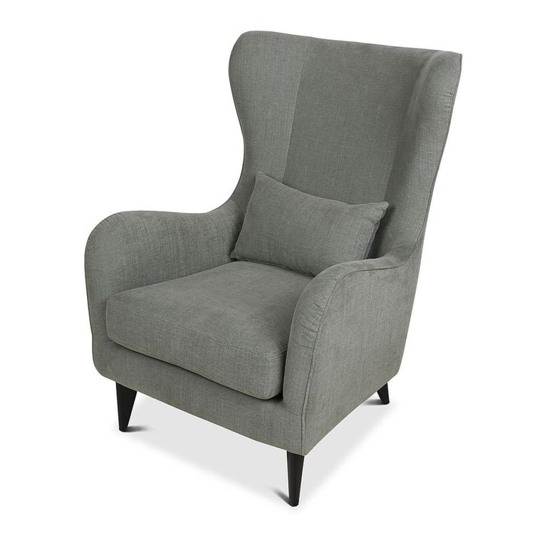Oxford Accent Armchair - Wing Back - Light Green - Fabric